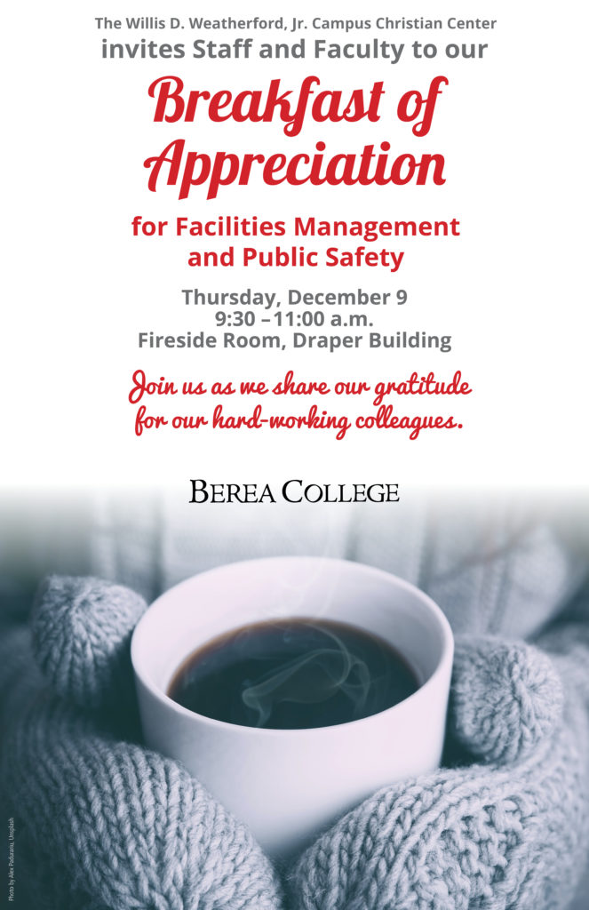 Breakfast of appreciation flyer