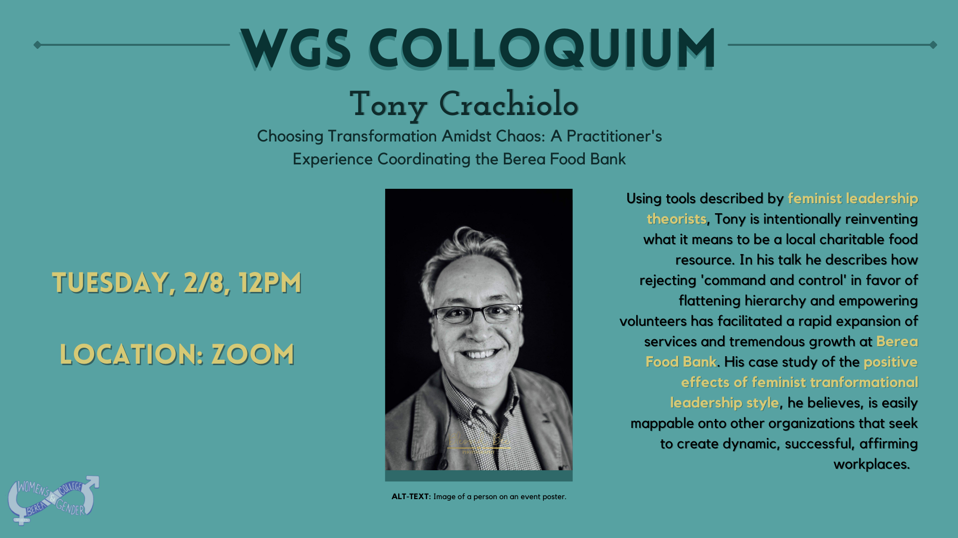 Tony WGS Colloquium