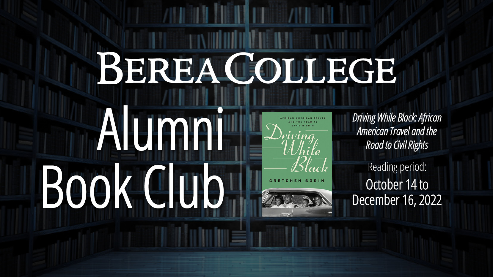 Alumni Book Club October
